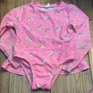 GAP Pink Unicorn and Rainbow Kids Bikini